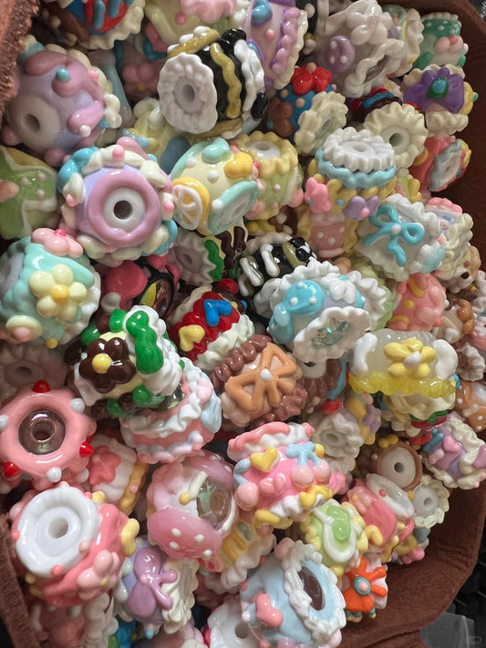 Cute Kawaii Resin Beads – DIY Bracelet & Necklace Charms | Mixed Cartoon Jewelry Accessories