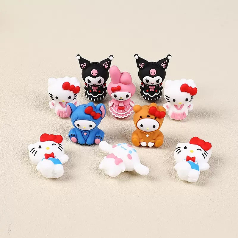 🎨 Cartoon Focal Beads – 3D Character Beads for DIY Jewelry, Bracelets, and Accessories